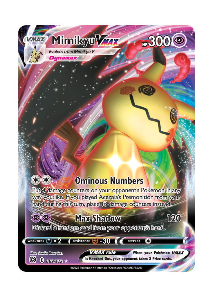 Brilliant Stars: Mimikyu VMAX Full Art - 069/172 – ATP Gaming LLC