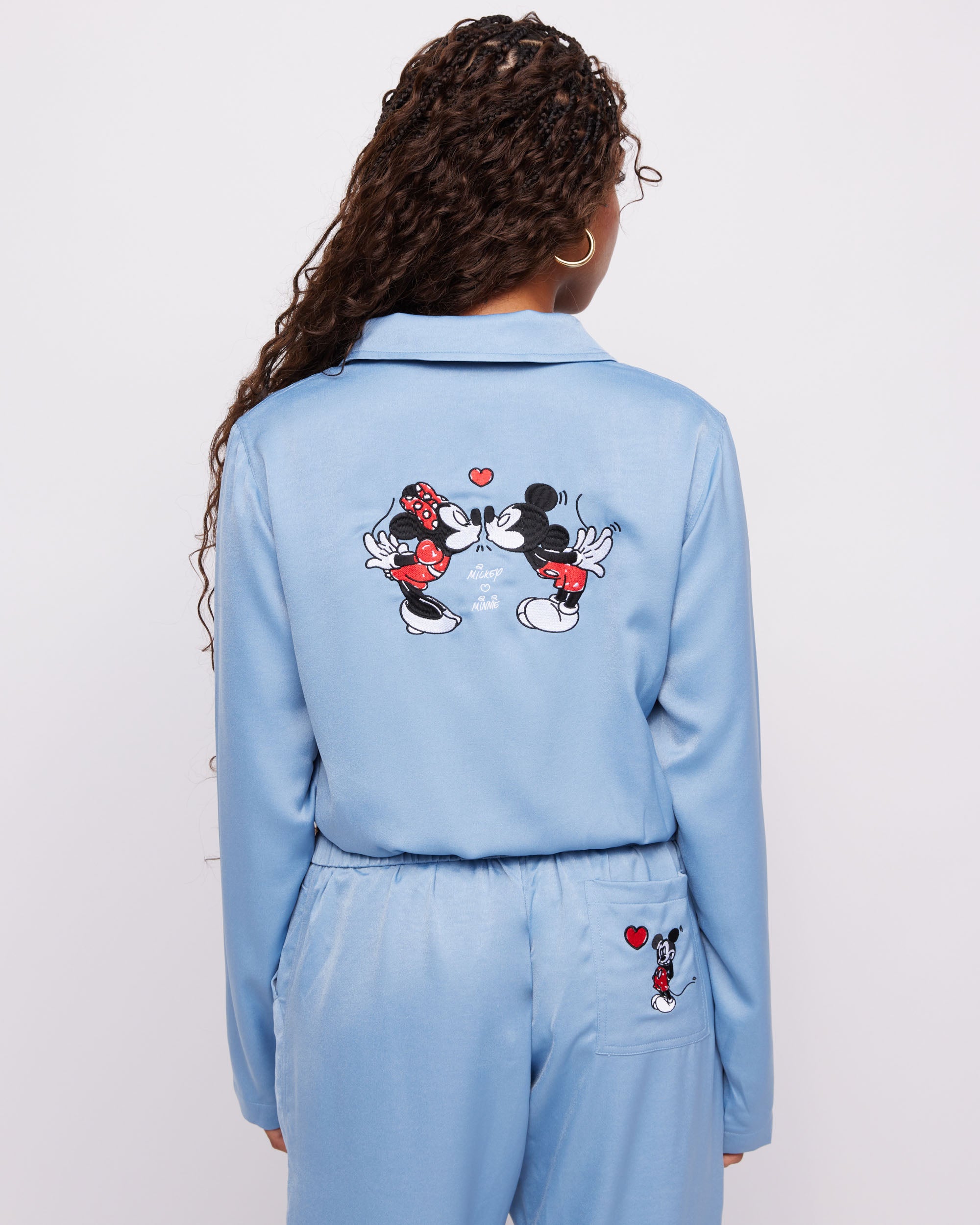 Disney Mickey Mouse and Minnie Mouse Satin Jacket – Samii Ryan