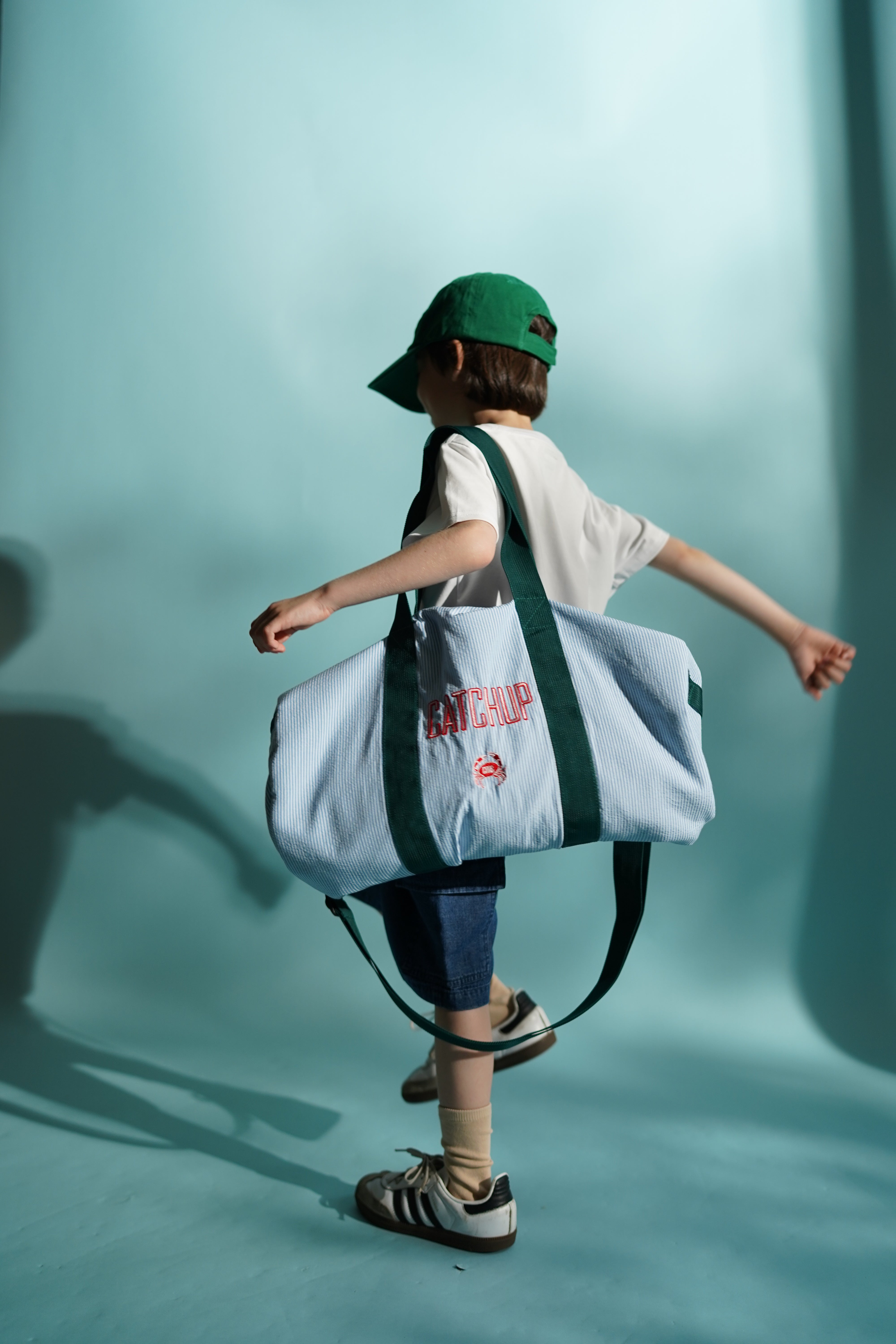 サッカーストライプボストンバッグ – Catchup