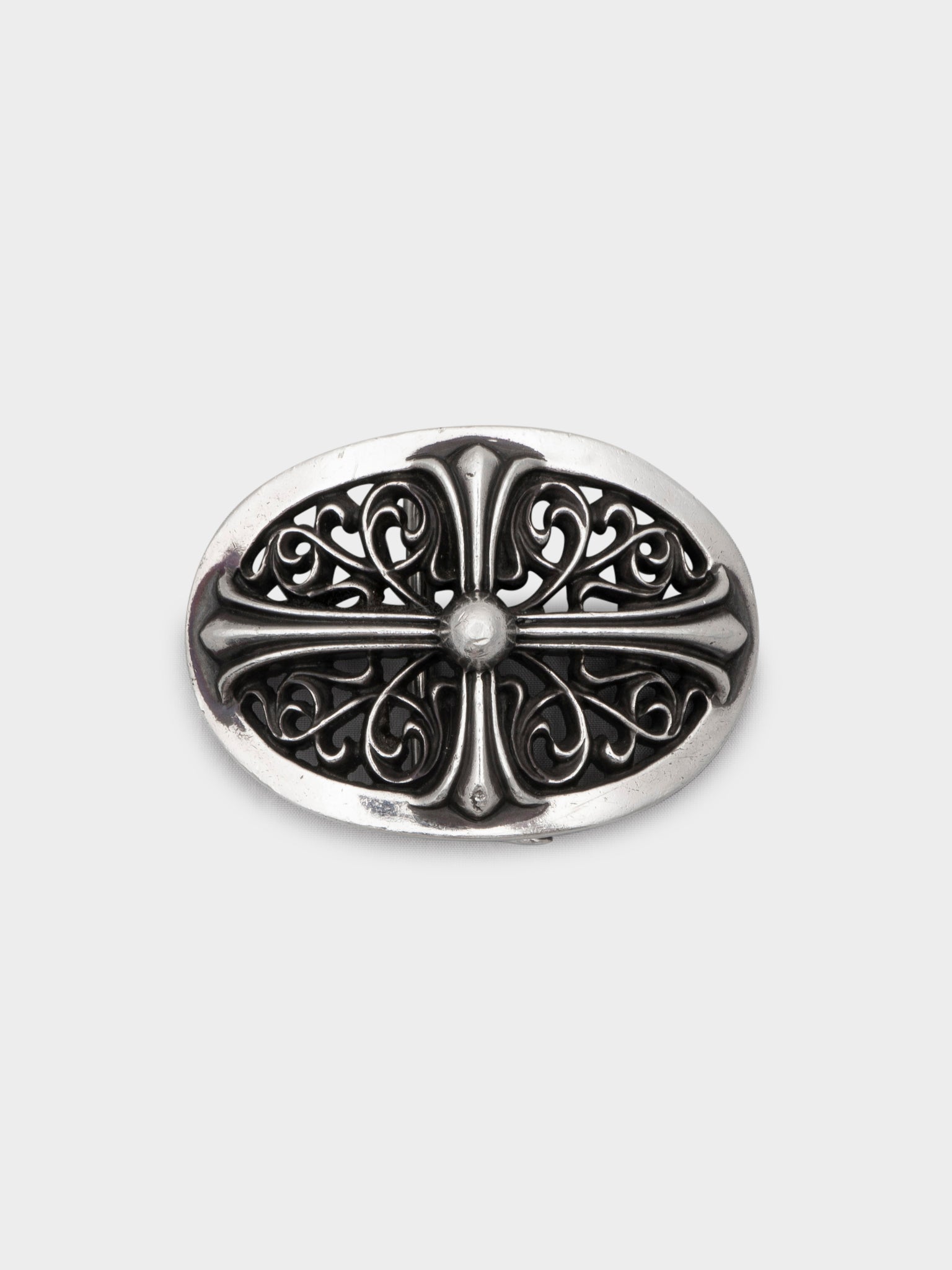 Buy Chrome Hearts Oval Cross Belt Buckle Online at Groupie