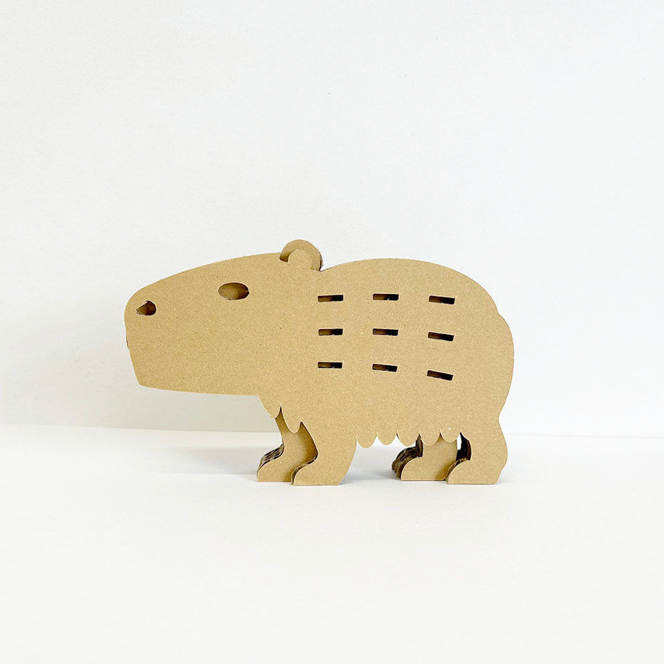 アニマル組み立てキット【カピバラ】 – 9D -キューダ-｜九州ダンボール