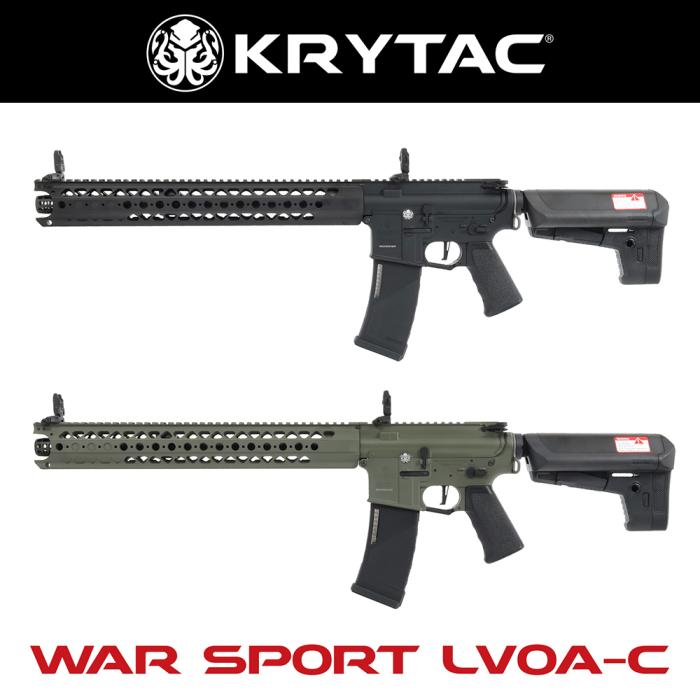 KRYTAC電動ガン本体 WAR SPORT LVOA-C(ウォースポートLVOA-C)[ブラック