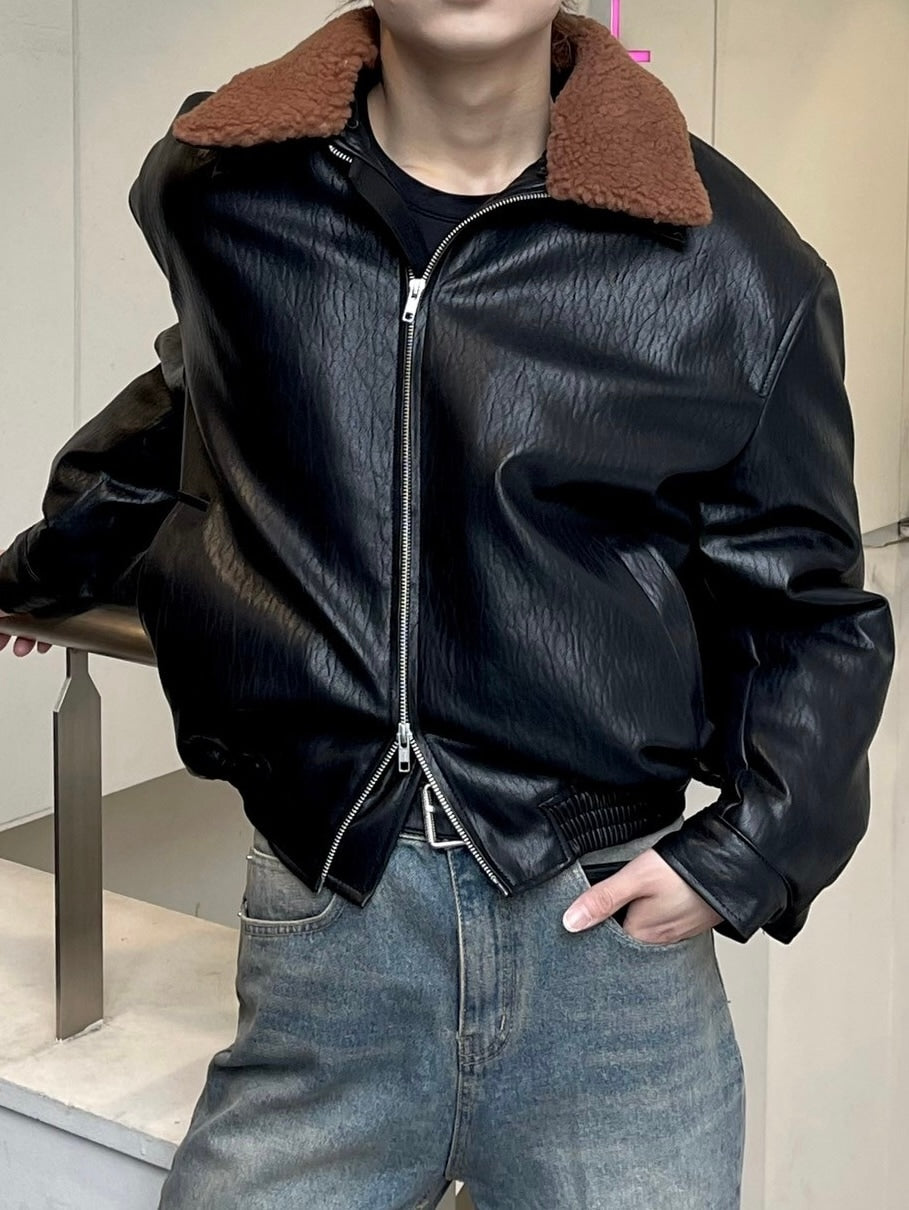 受注制【Chikashitsu +】biker leather mustang jacket – PRESSING WEB