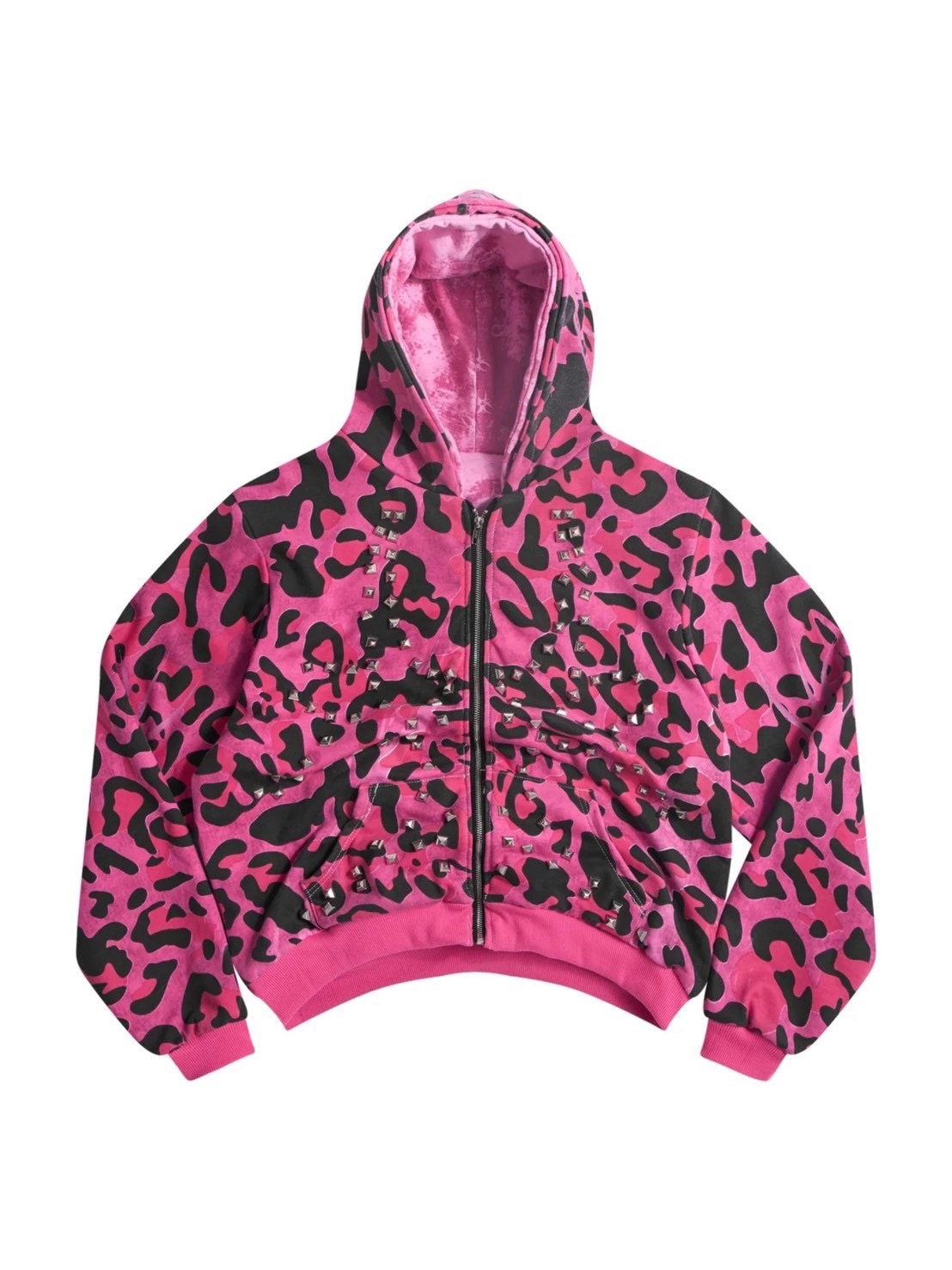 Cozy world Wide】PINK GLAMOUR ZIP UP HOODIE – PRESSING WEB SHOP