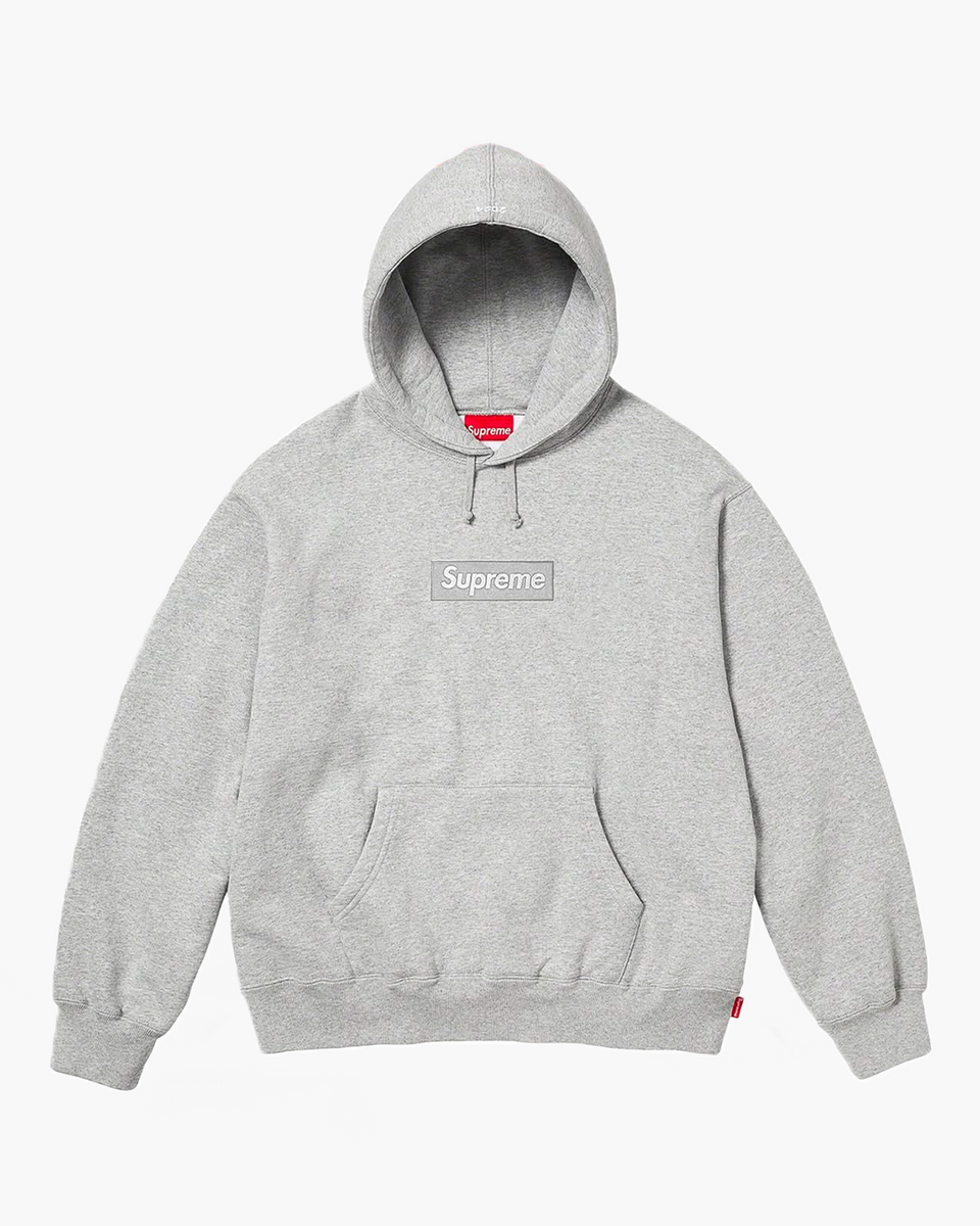 Supreme Box Logo Hoodie FW 2024 - Grey | The Sneaker Store
