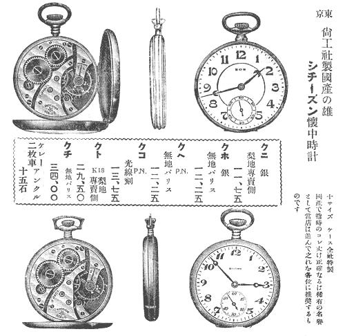 CITIZEN 16型懐中時計 - 尚工舎シチズン