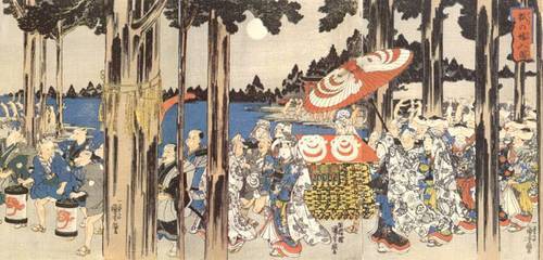 狐の嫁入図（1839-1842年頃）/ 歌川国芳 – @eizou-musabi on Tumblr