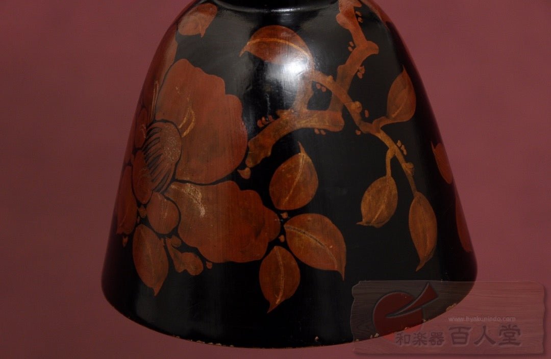 小鼓胴 牡丹蒔絵