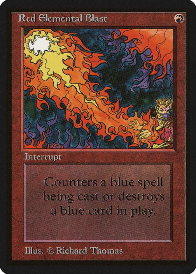 Red Elemental Blast - Beta Edition - Magic: The Gathering