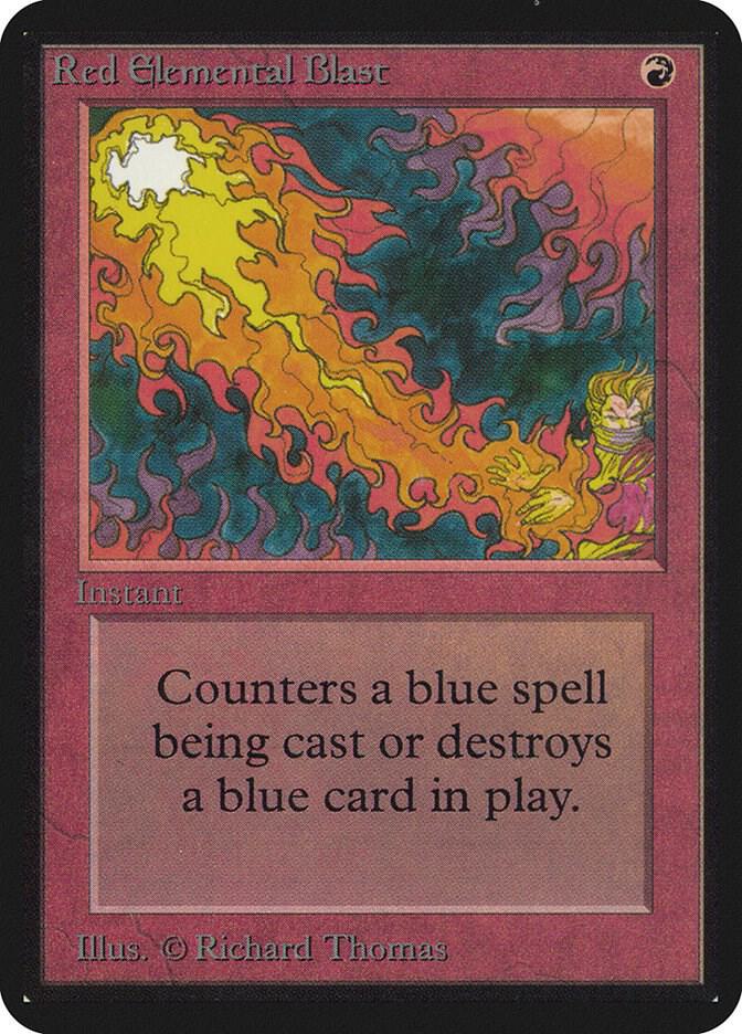 Red Elemental Blast - Alpha Edition - Magic: The Gathering