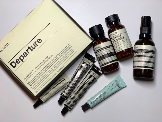 機内持ち込みサイズだから超便利！イソップの「デパーチャー キット