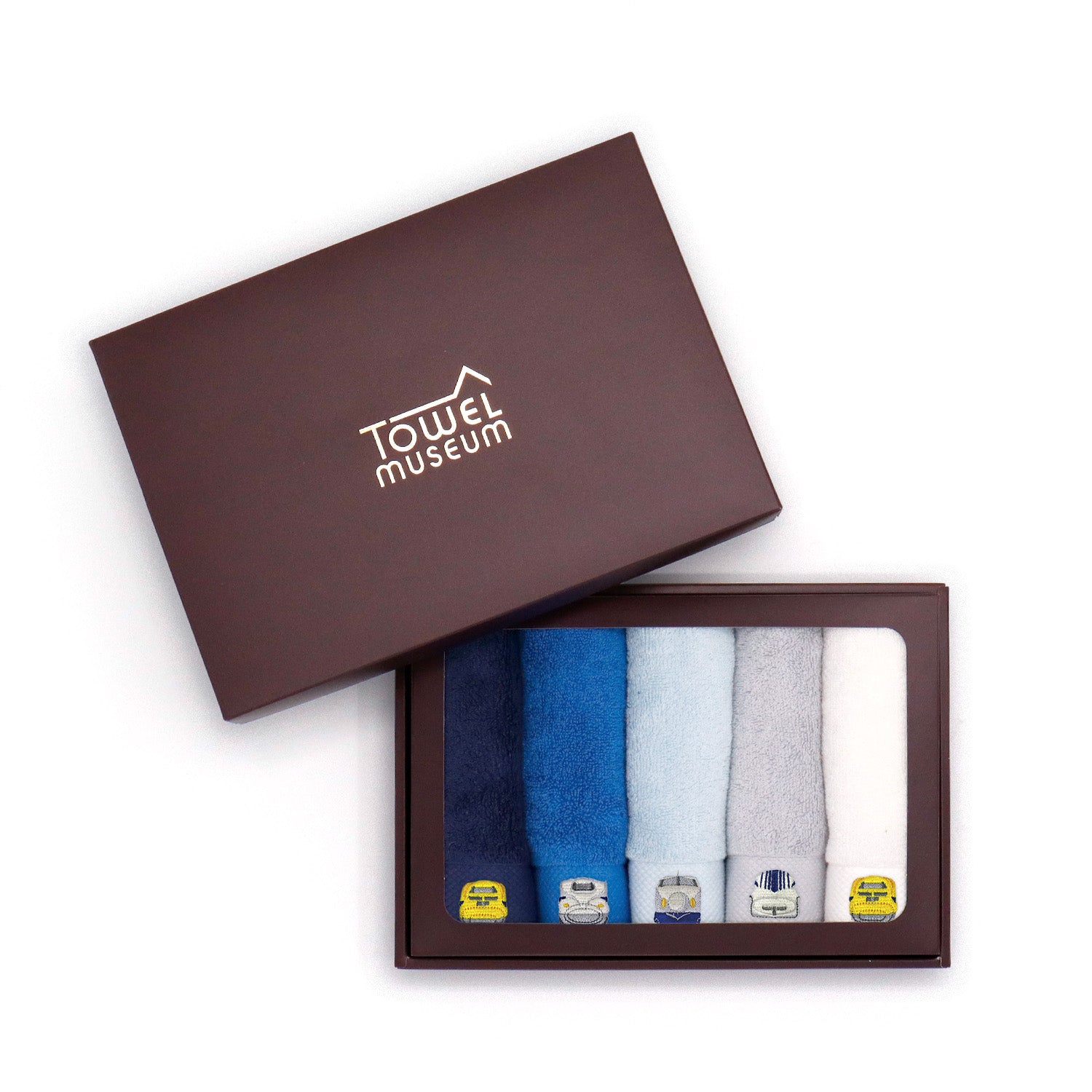 TMOC』新幹線刺繍入り タオルハンカチ5枚セット – タオル美術館公式