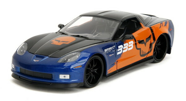 楽天市場】JADA TOYS 1/24 2006 シェビー コルベット Z06 ブルー