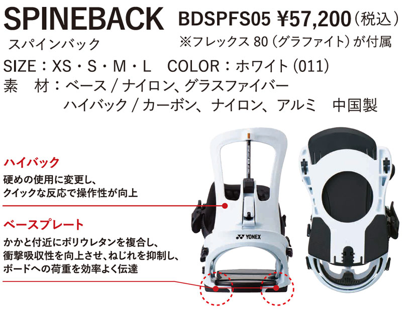 楽天市場】25-26 YONEX/ヨネックス SPINEBACK スパインバック メンズ