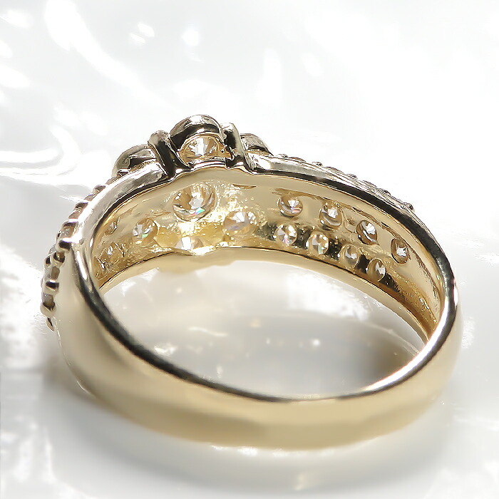 楽天市場】K18YG【1.00ct】ダイヤモンド フラワー リング【送料無料