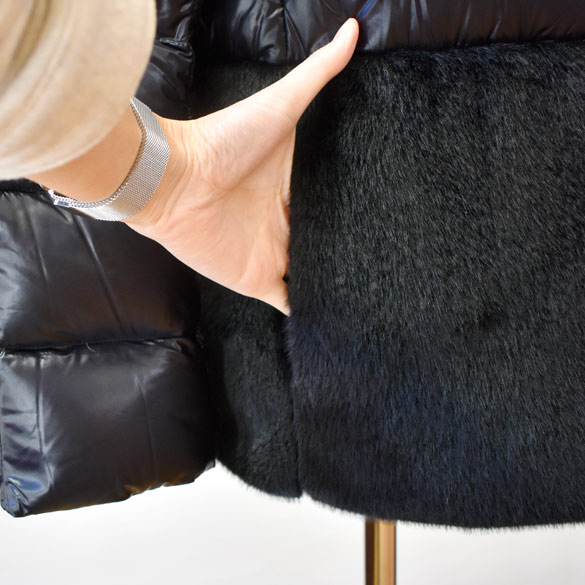 楽天市場】ヘルノ（HERNO）フェイクファー コンビダウン(hn007