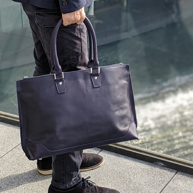 楽天市場】革にこだわる オールレザートートバッグ メンズ ビジネス