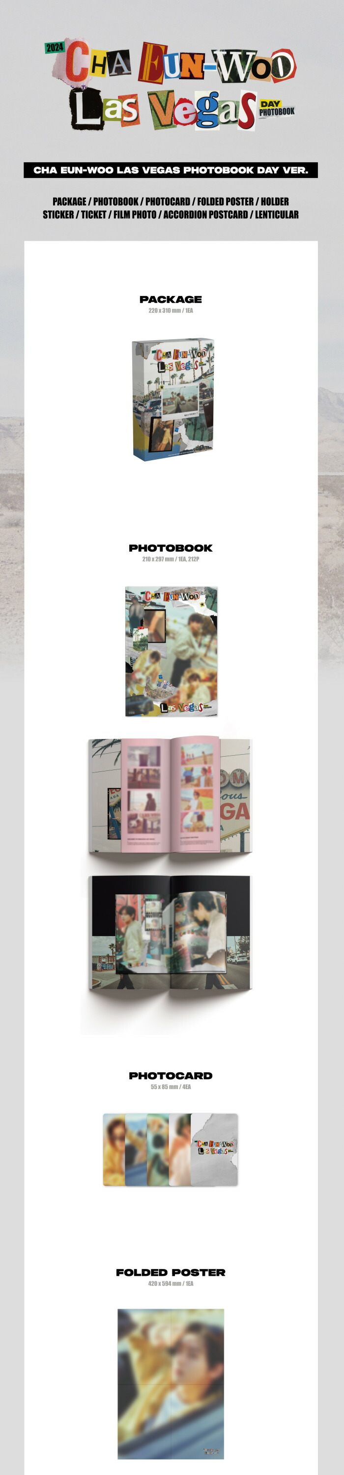 楽天市場】☆流通特典☆ CHA EUN WOO - LAS VEGAS PHOTOBOOK (DAY ver