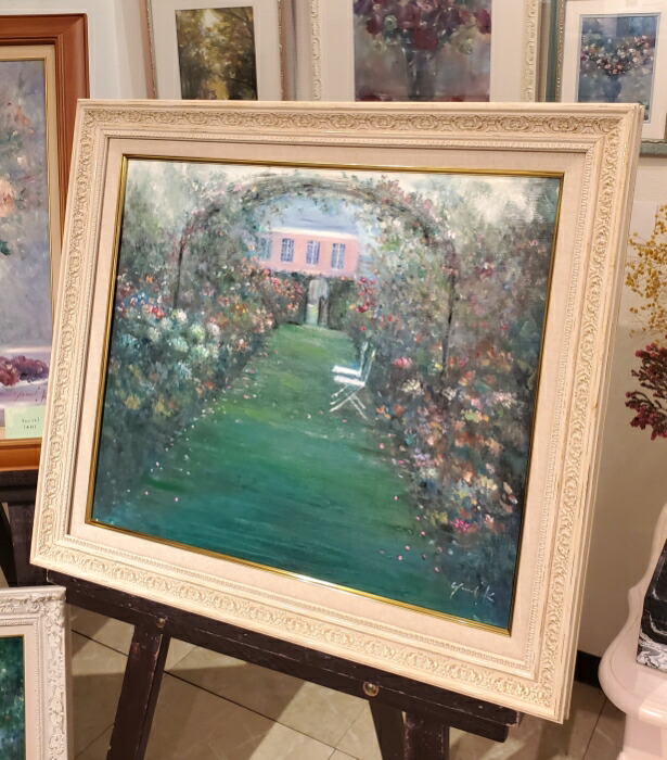 楽天市場】絵画 「Le Jardin Secret」 油彩画 油絵 原画 風景画 F10