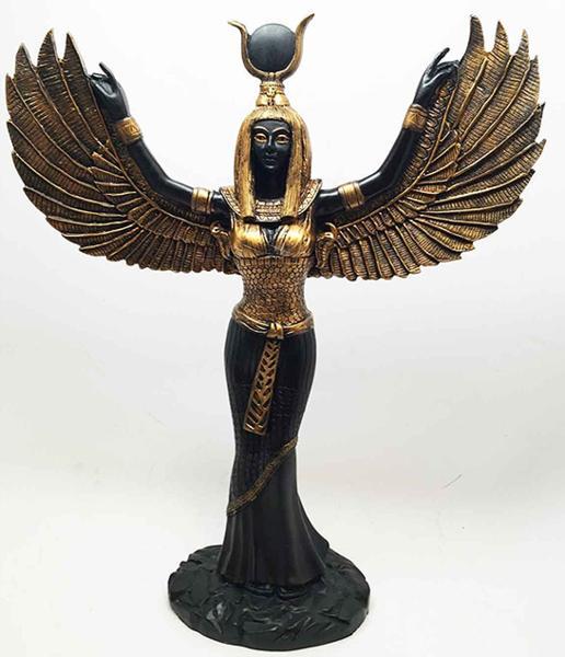 楽天市場】古代エジプト彫刻 翼を広げた自然と神秘の女神 イシス神