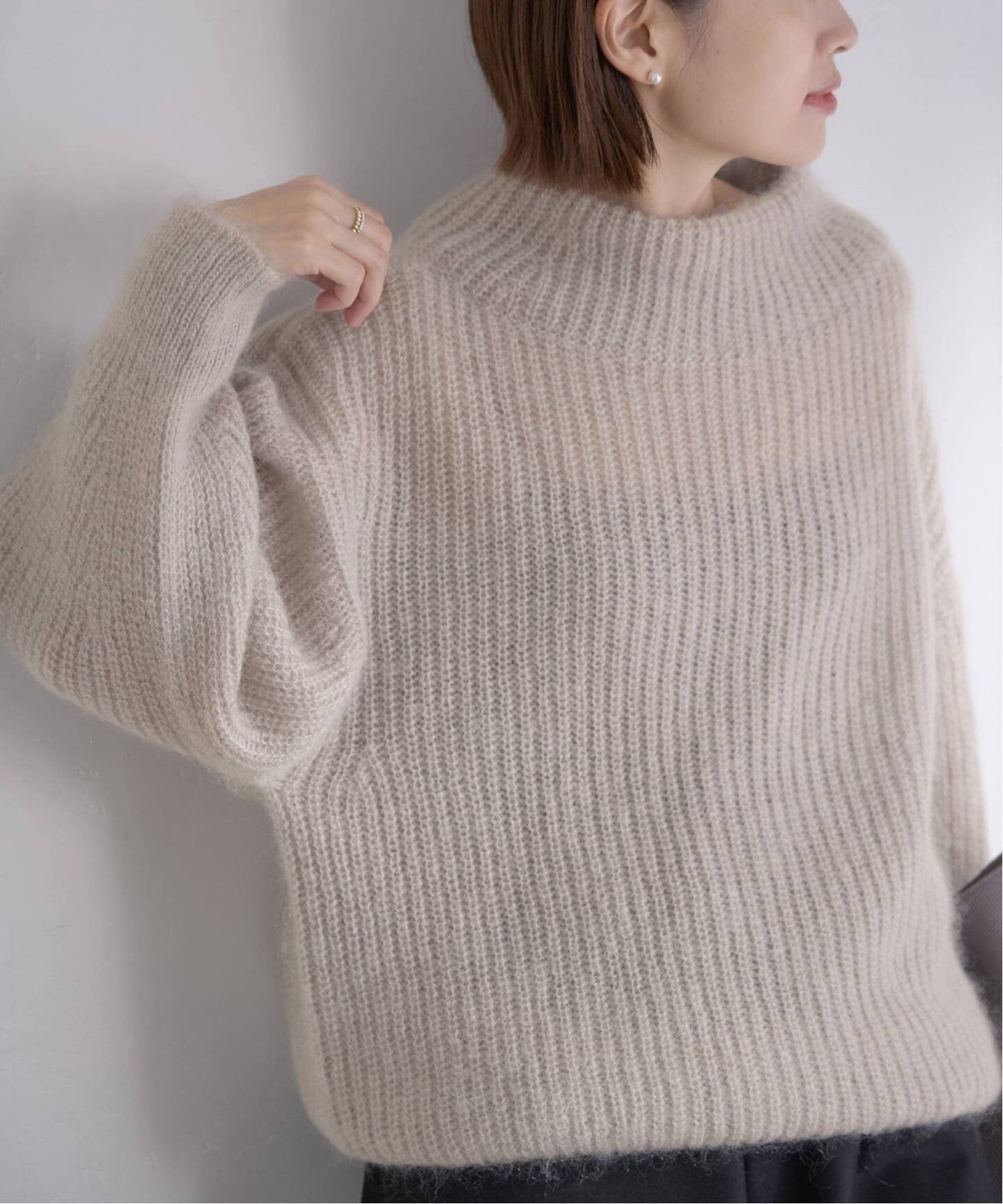 IENA｜キッドモヘヤミックス 片畦プルオーバー | Rakuten Fashion(楽天