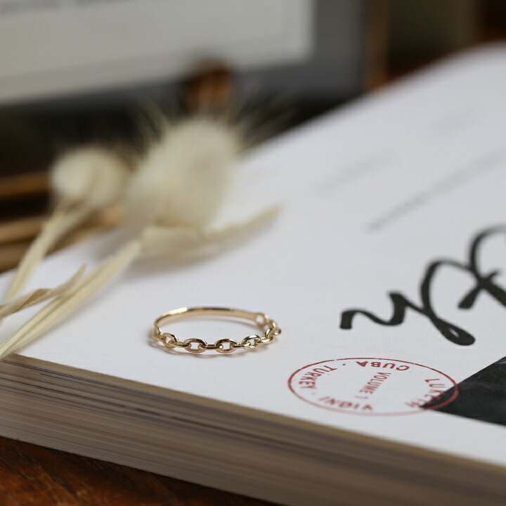 楽天市場】【Kette Ring / Oval】 K10/K18/Pt900 チェーン モチーフ 地