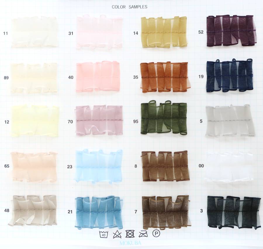 楽天市場】MOKUBA フリル ジョーゼットリボン「品番 4469／1m単位・6.5