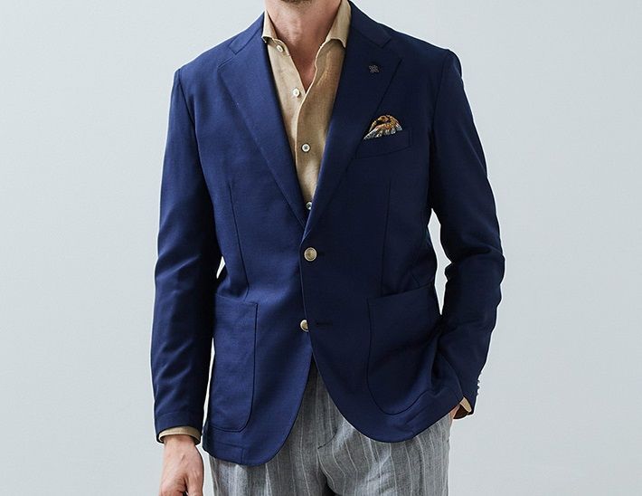 G-STAGE - サマーウールネイビーブレザー | ジャケット | ネイビー