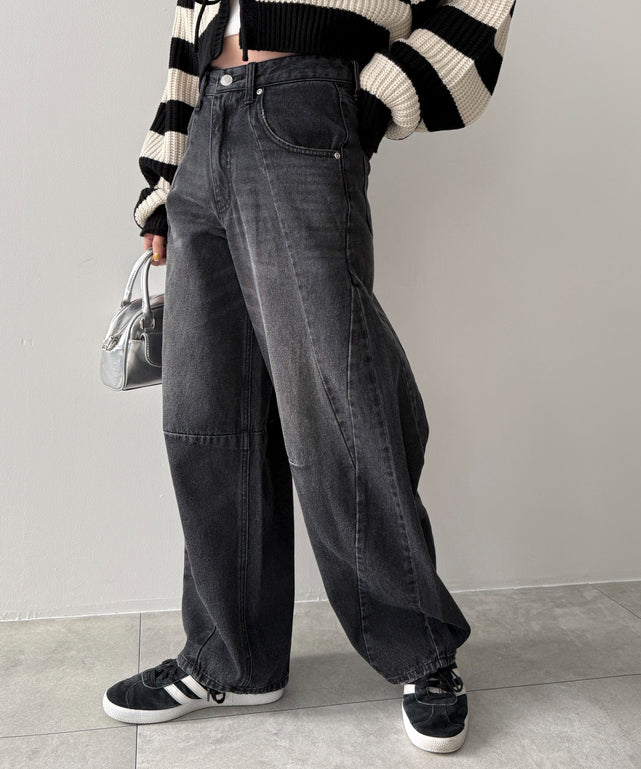 カーブラインバレルレッグデニムパンツ｜WEGO（ウィゴー） – WEGO