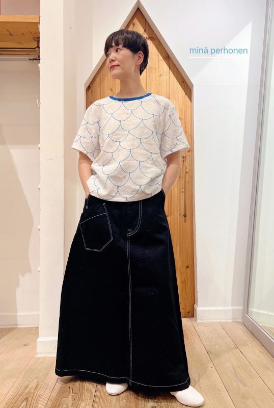 mina perhonen ミナペルホネン always デニムスカート