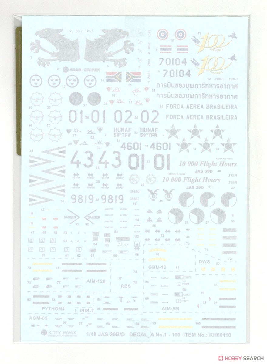 JAS 39B/D グリペン (プラモデル) - ホビーサーチ ミリタリープラモ