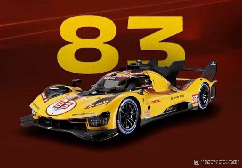 Ferrari 499P car n. 83 - WINNER 24h Le Mans 2025 drivers Kubica