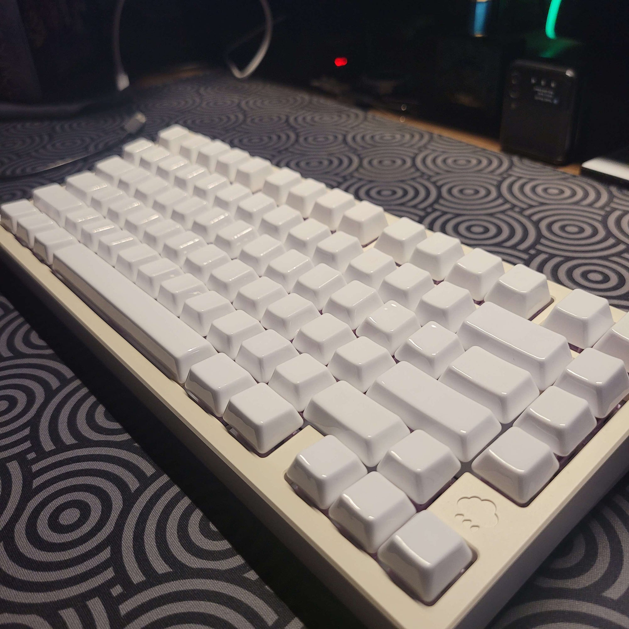 Cerakey White Ceramic Keycaps Set – 114 Keys