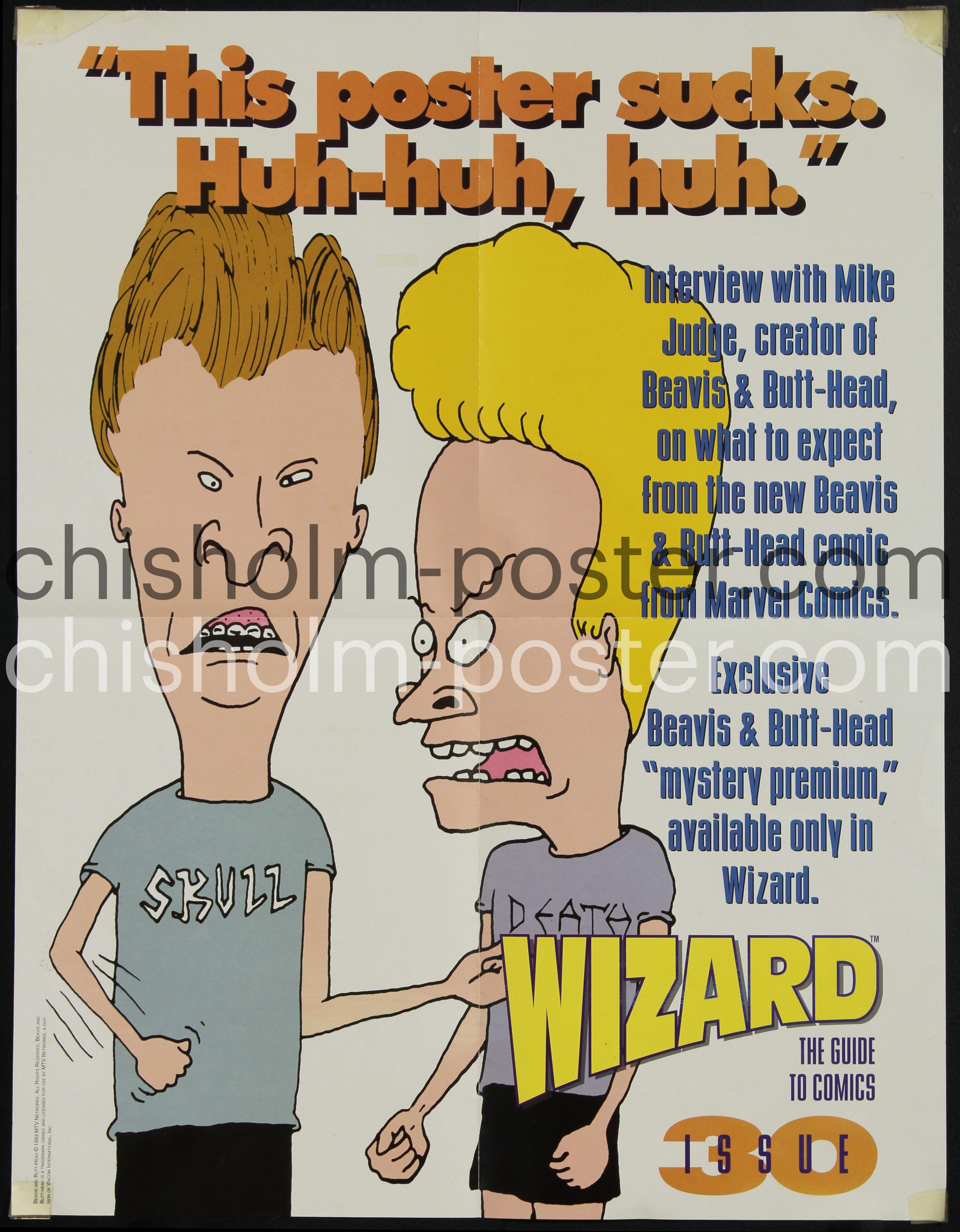 ☆Beavis and Butthead☆ ポスターVintage MTV