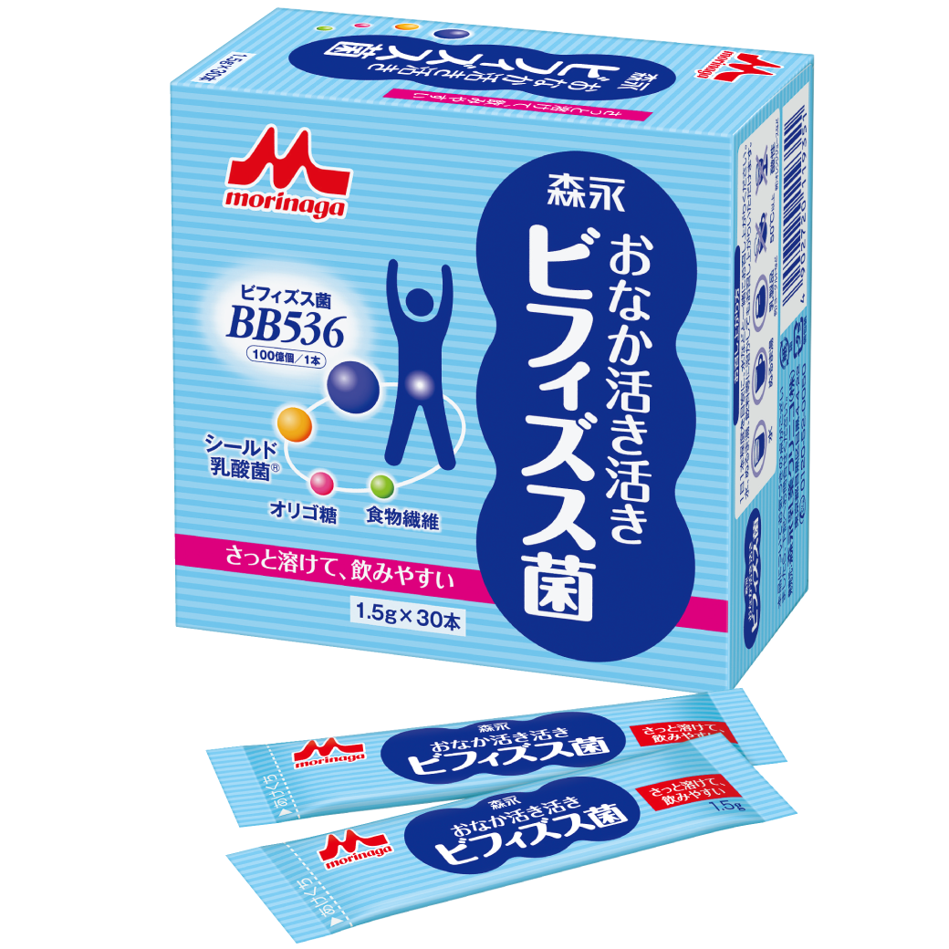 おなか活き活きビフィズス菌｜プレ・プロバイオティクス食品｜森永乳業