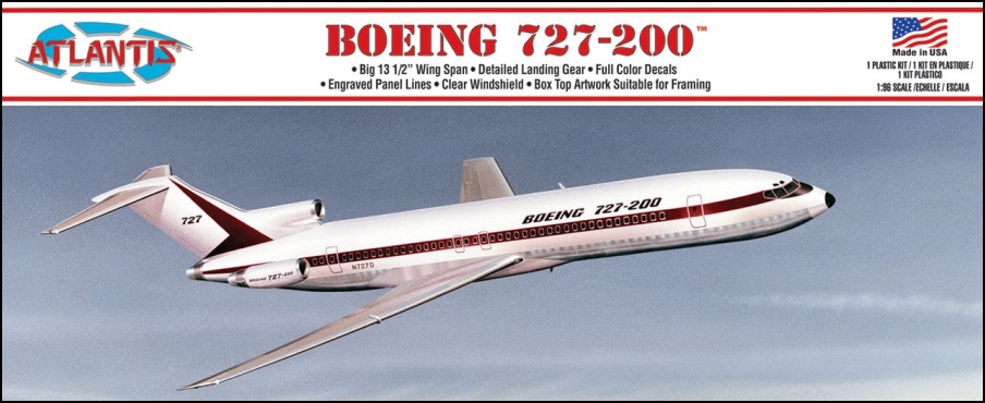 Boeing 727-200 1:96 scale reissue from Atlantis-AMC-A6005