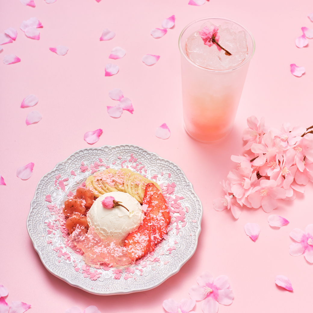 3/20〜4/30まで🌸 まるでお花見！春季限定のさくらメニュー販売