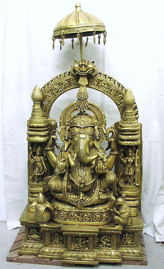 真鍮ガネーシャ像＜真鍮工芸品＜(有)アート・インターナショナル