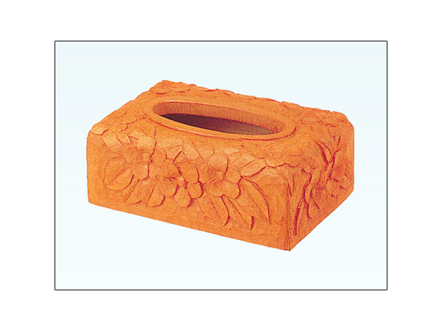 木彫 ティッシュボックス