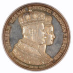 ドイツ プロイセン ヴィルヘルム1世戴冠記念 1861年 銀メダル PCGS