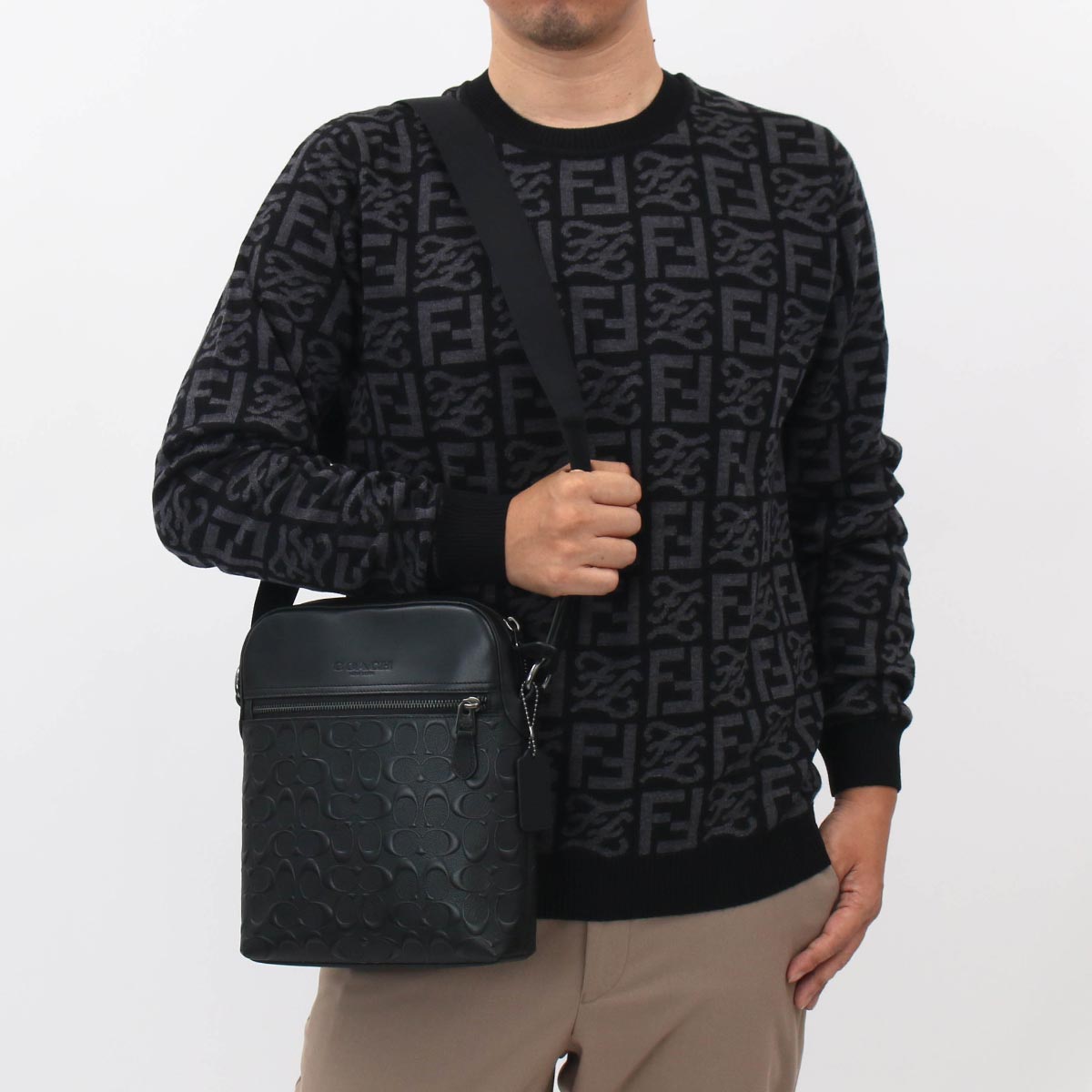 コーチ ショルダーバッグ バッグ メンズ ヒューストン フライト