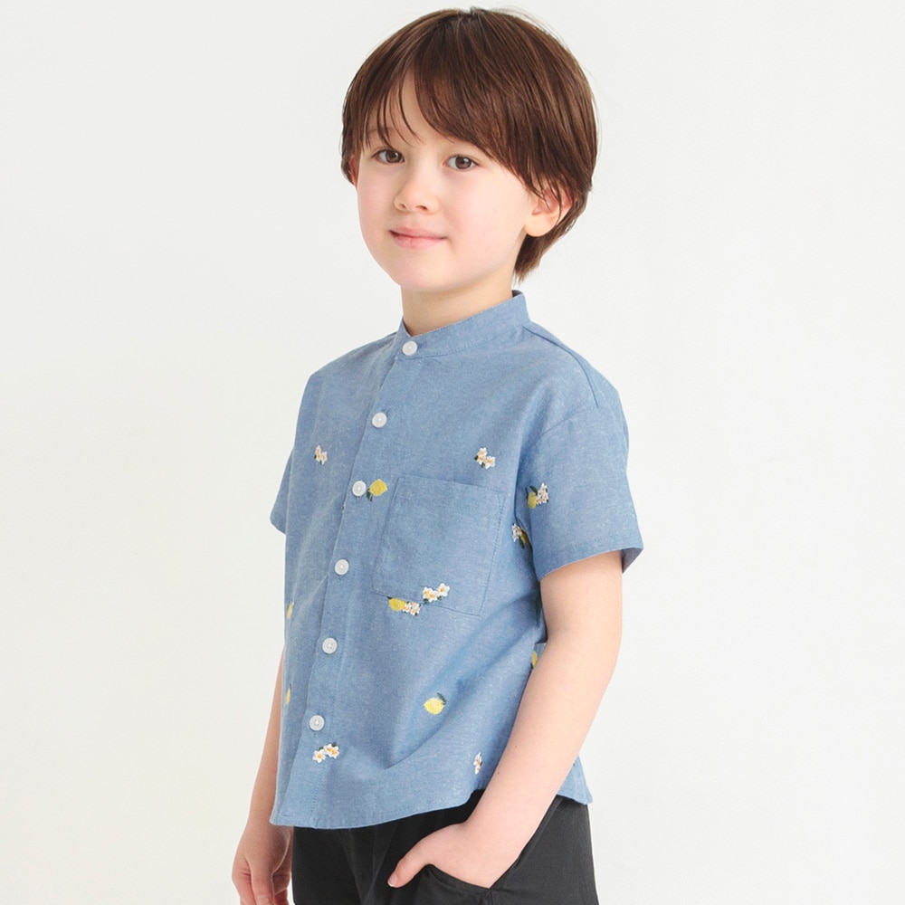 おそろい】フルーツ柄刺繍半袖シャツ 2024春夏 ｜子供服&ベビー服
