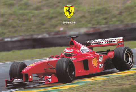 1999 E．アーバイン スクーデリア・フェラーリ ファクトリーカード F1