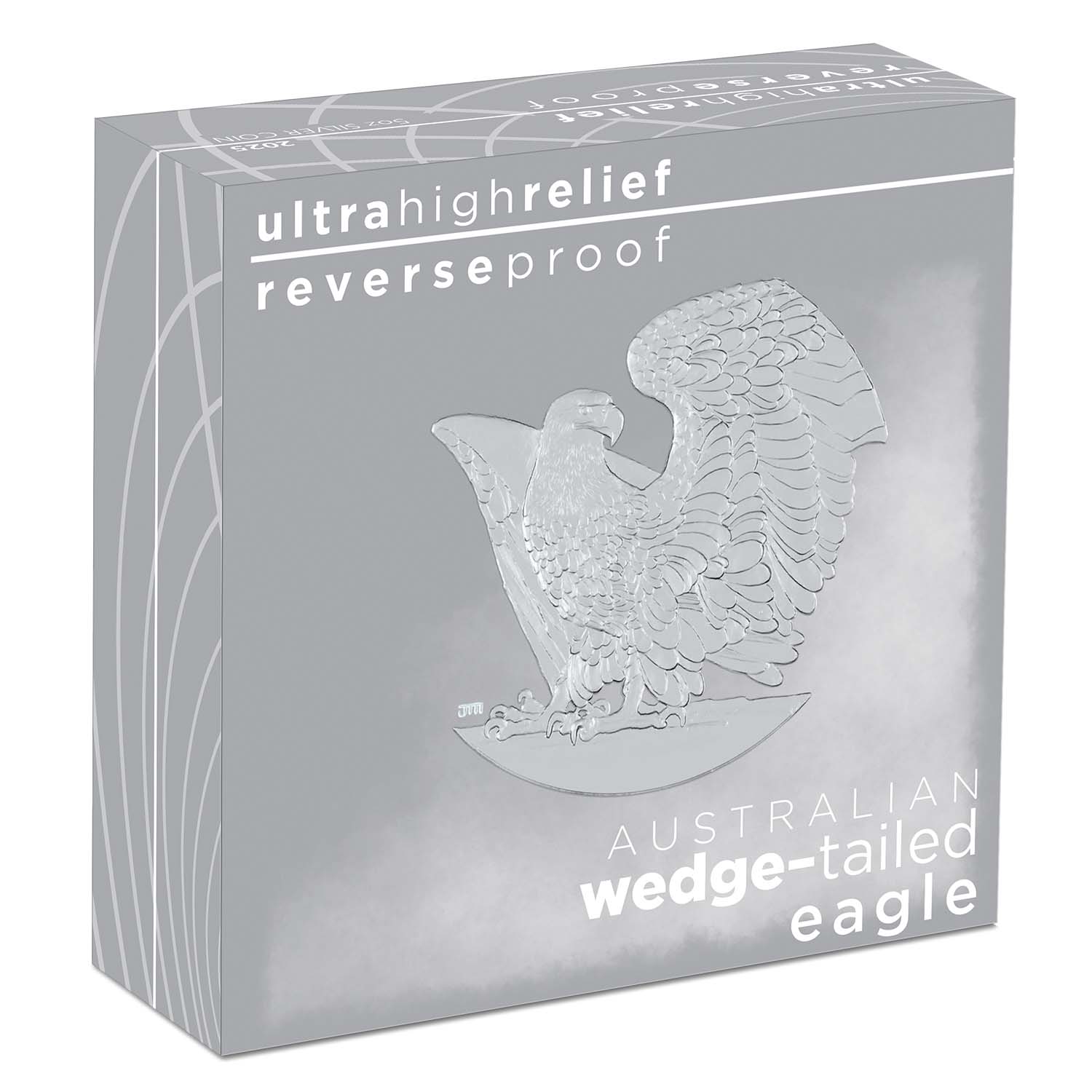Australia Wedge-tailed Eagle 2025 $8 Ultra High Relief 5oz Silver