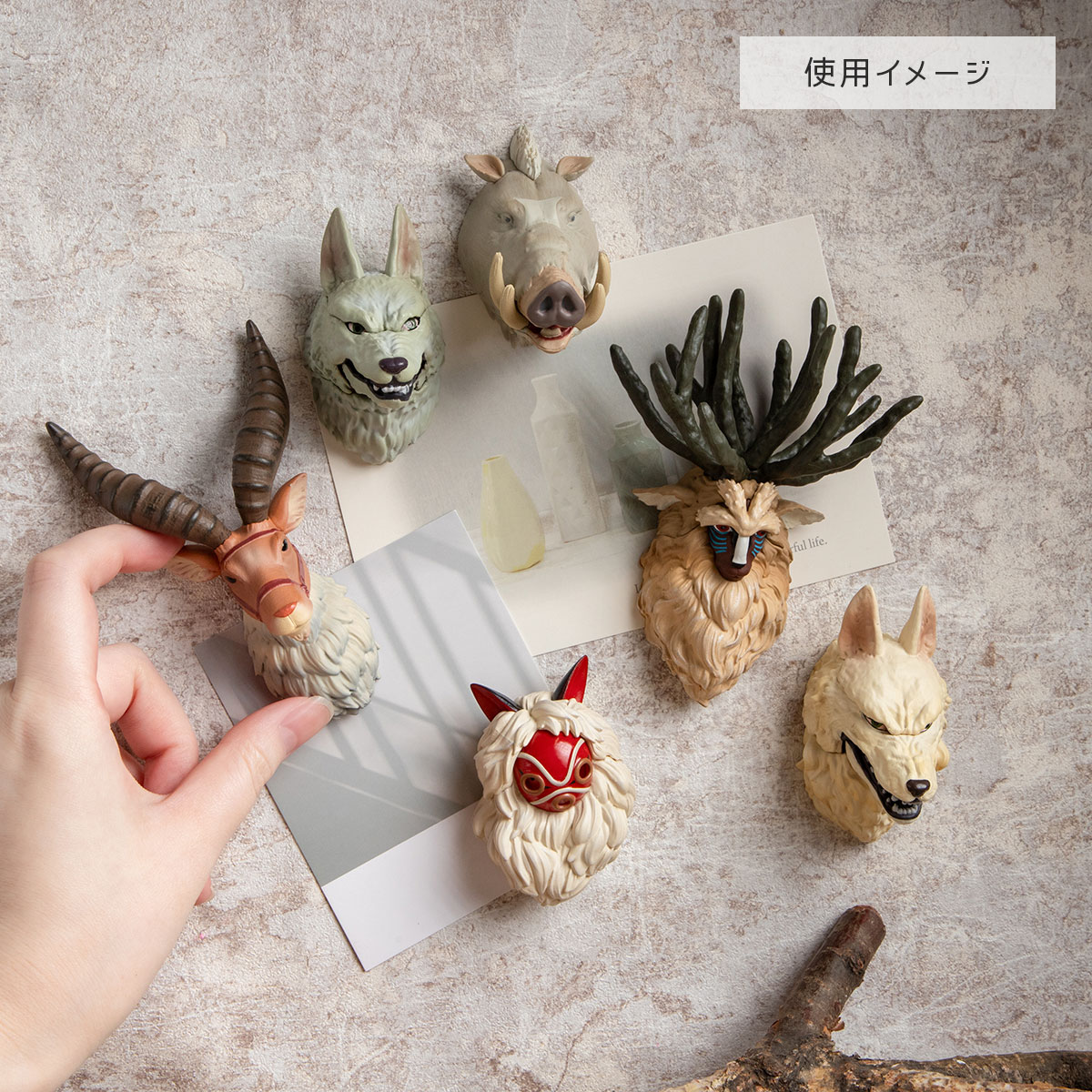もののけ姫 フェイスマグネット もののけたち ※単品販売※ | どんぐり