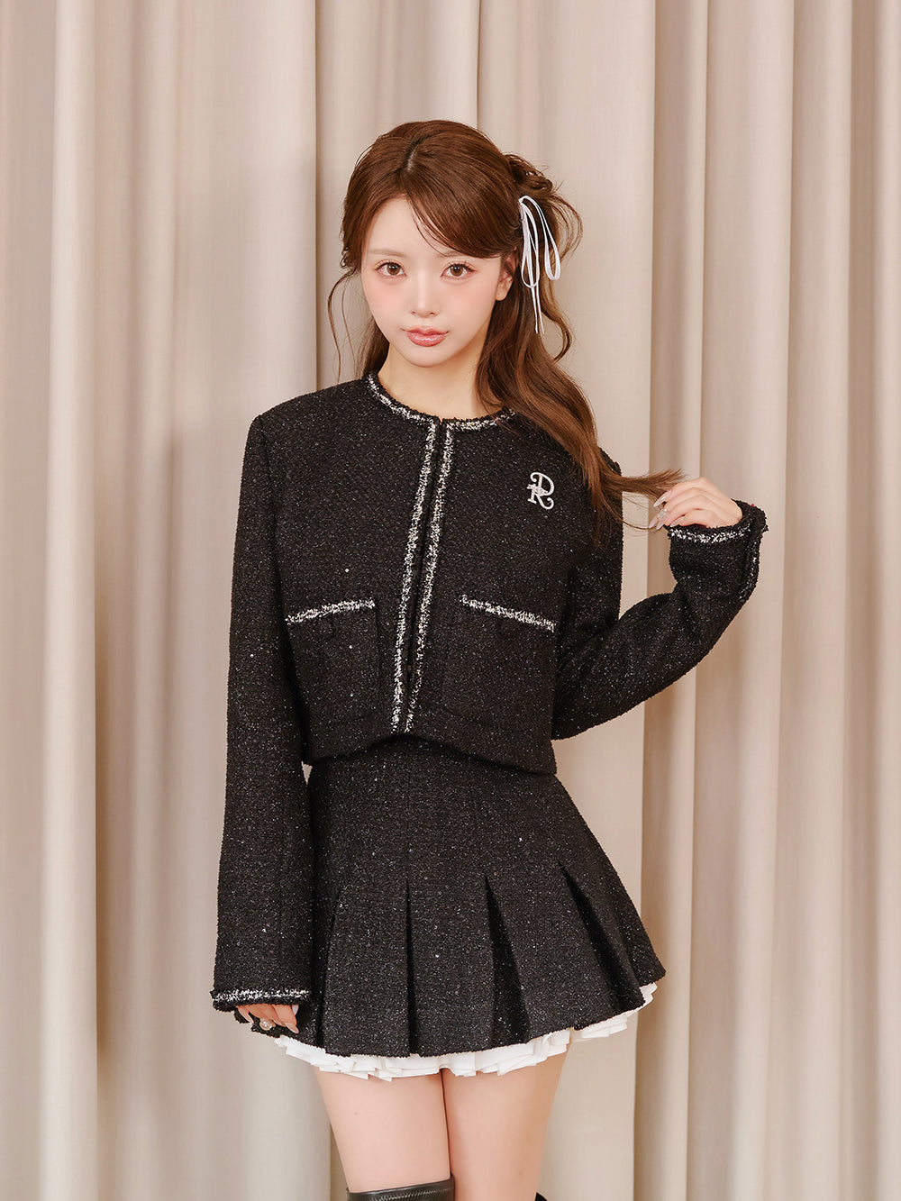 ビッグリボンバックオープンニットトップス – Darich (ダーリッチ)