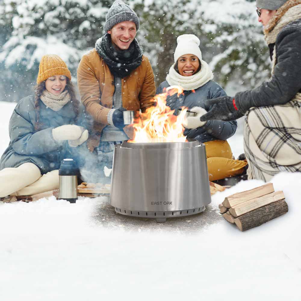 Camber 21-Inch Smokeless Fire Pit – East Oak