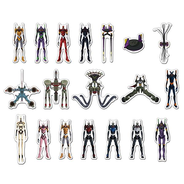 EVA STOREオリジナル ステッカーセット/エヴァ全機(19枚入り)