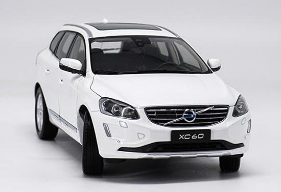 White / Brown 1:18 Scale Diecast Volvo XC60 SUV Model [NB2T839