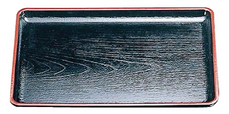 耐熱 ケヤキ会席盆 黒天朱 食洗機対応の通販-フクジネット/業務用漆器